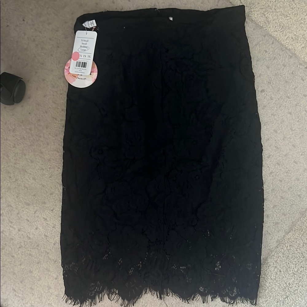Elegant Black Lace Skirt